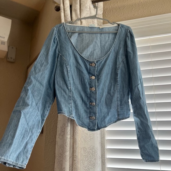 Levi’s Denim Corset Top - Picture 1 of 5